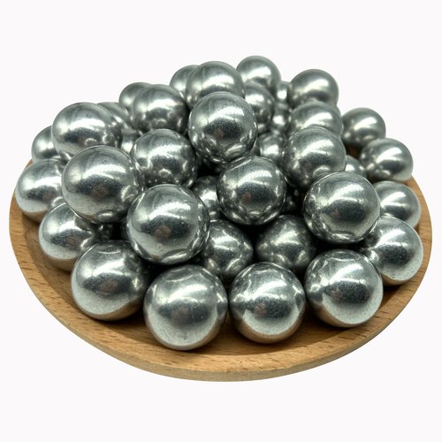 Alien Play 50 X .50 Cal Aluminum Balls for Self Defense and Target Practice, Reusable Hard 50 Caliber Ammo Projectiles Fit for T4E TR50/HDP50/HDR50/BP50 (Silver Color)