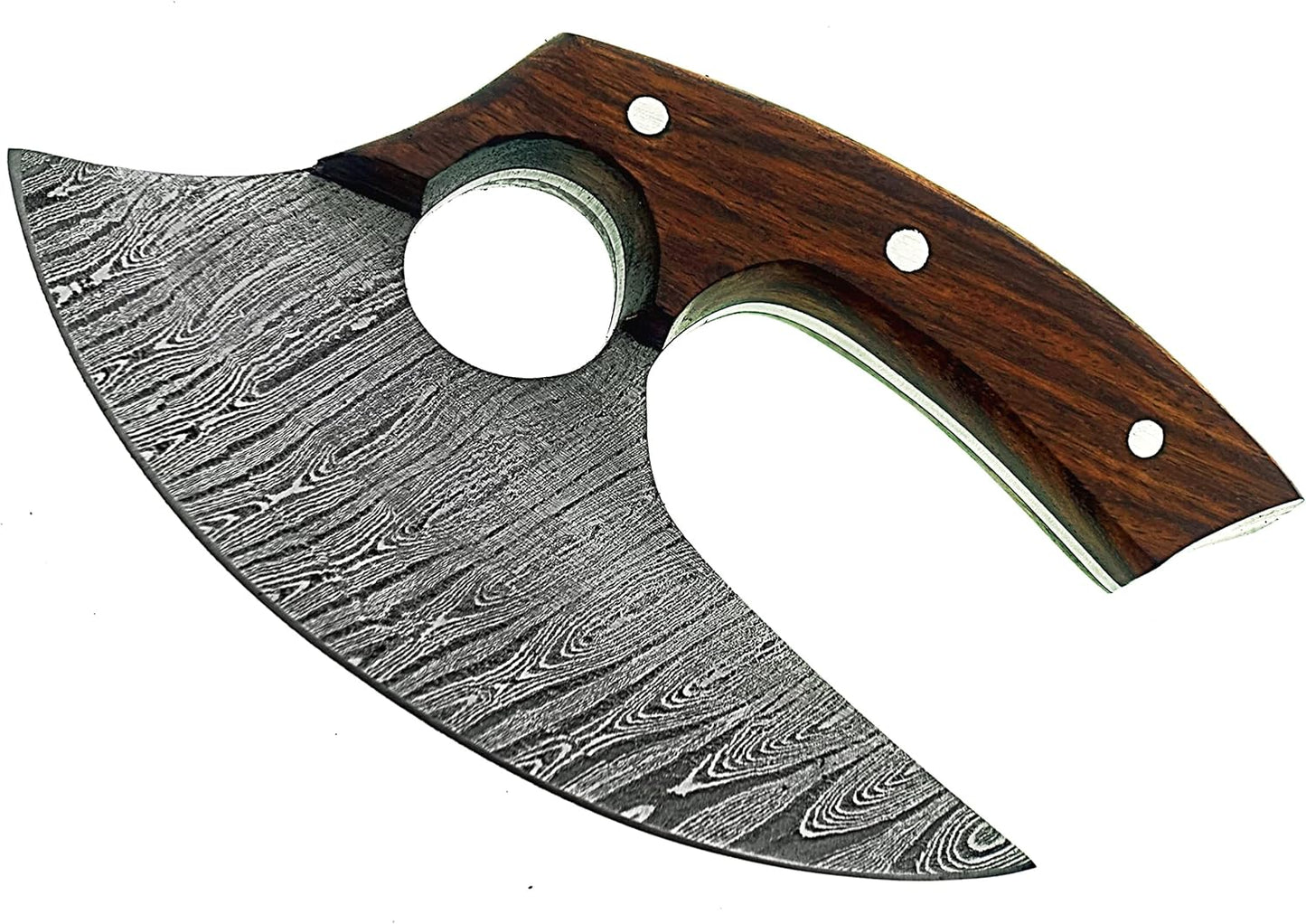 TTC-111 Custom Handmade Ulu kitchen Knife -Wood Handle (TTC-111)