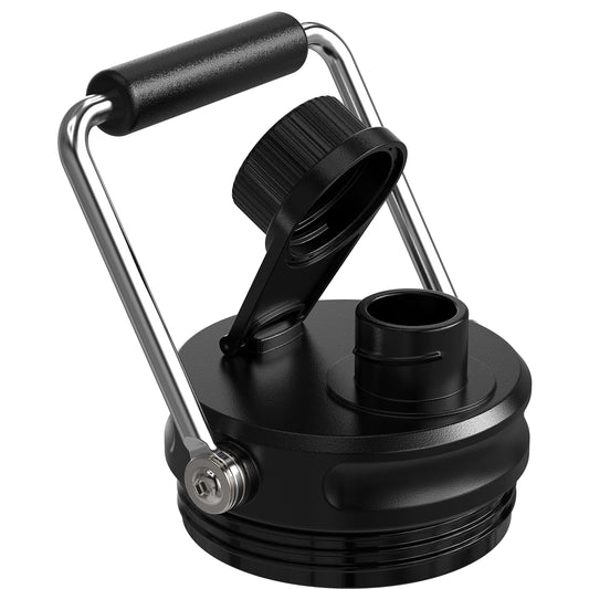 Jmoe USA Improved Jug Lid for RTIC Half Gallon and One Gallon Jugs | Replacement Lid With Upgraded Features, Better Cap, Rubber Grip, Thicker Steel, and Better Gasket | Made of BPA Free Plastic