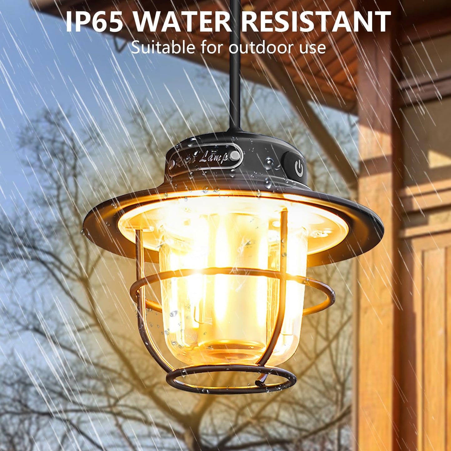XRDZYXGS Camping Lantern, Portable Camping Light, Rechargeable Lanterns 4 Light Modes(1300-6500K), Adjustable Brightness, Waterproof Tent Lantern LED Lanterns for Power Outages, Camping, Fishing