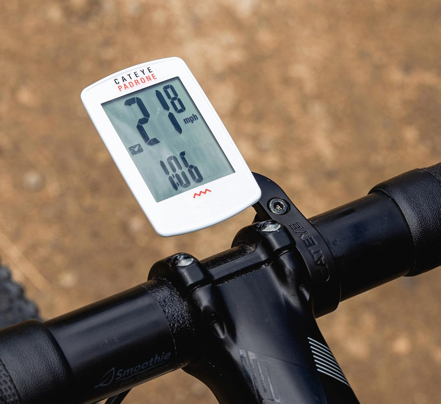 CATEYE OF-100 Out Front Bike Computer Bracket – Bolt-on Mount, Positions Computer Front and Center, Easily View Your Ride Data, Compatible with Padrone, Strada, Urban and Velo Wireless Computers