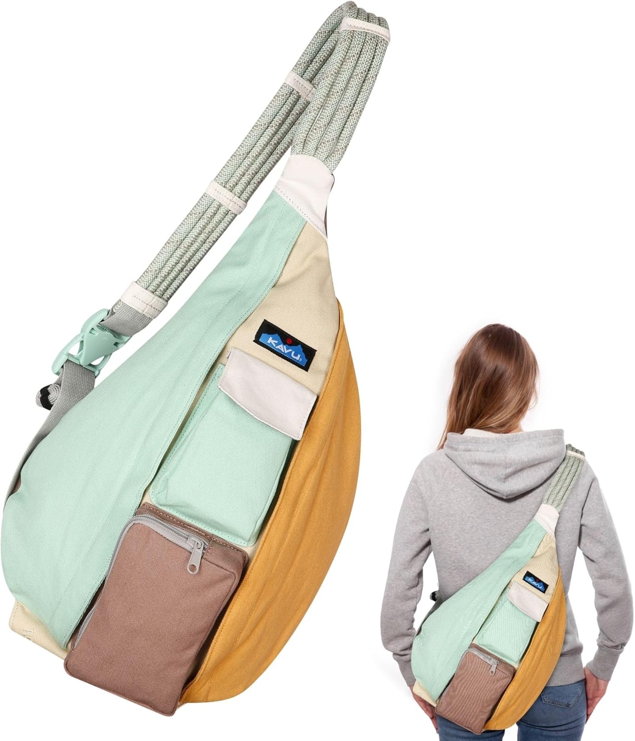 KAVU Rope Bag - Sling Pack for Hiking, Camping, and Commuting