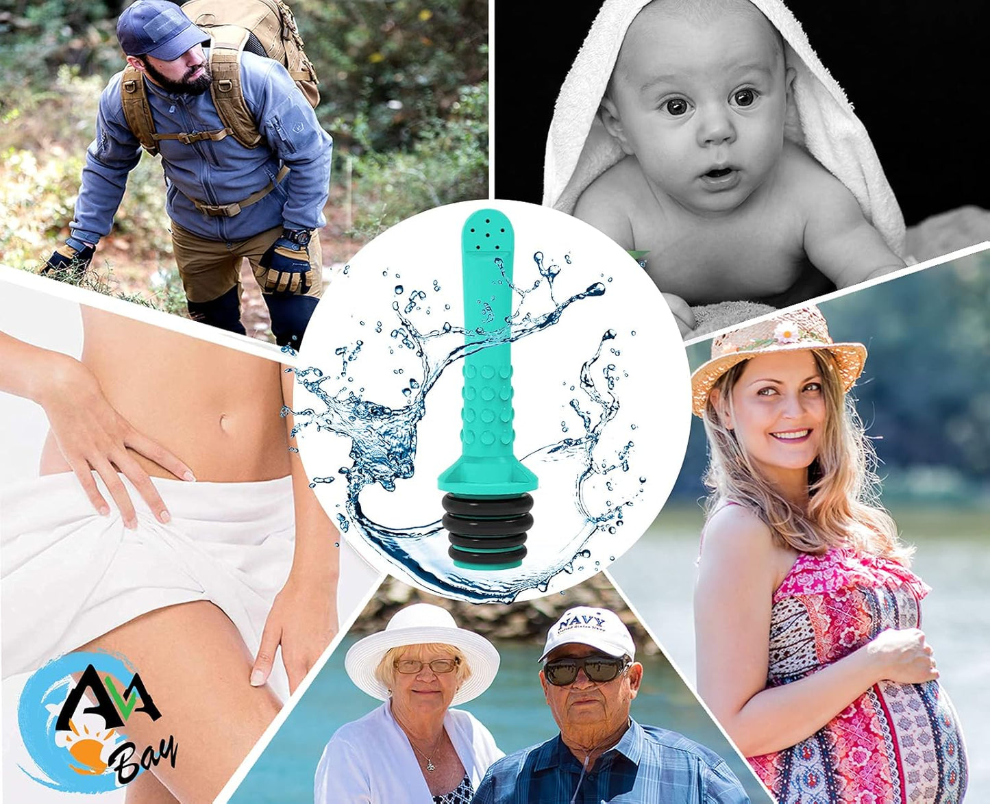 2pcs Portable Bidet I Easy-to-use Faucet Bidet I Compatible with Most Bottles I Peri Bottle for Postpartum Care I Hand Bidet for Toilet, Washing, Personal Hygiene and Travel