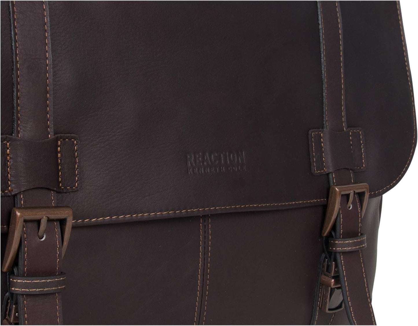 Kenneth Cole REACTION Show Business 16" Colombian Leather Business Laptop Portfolio Messenger Bag