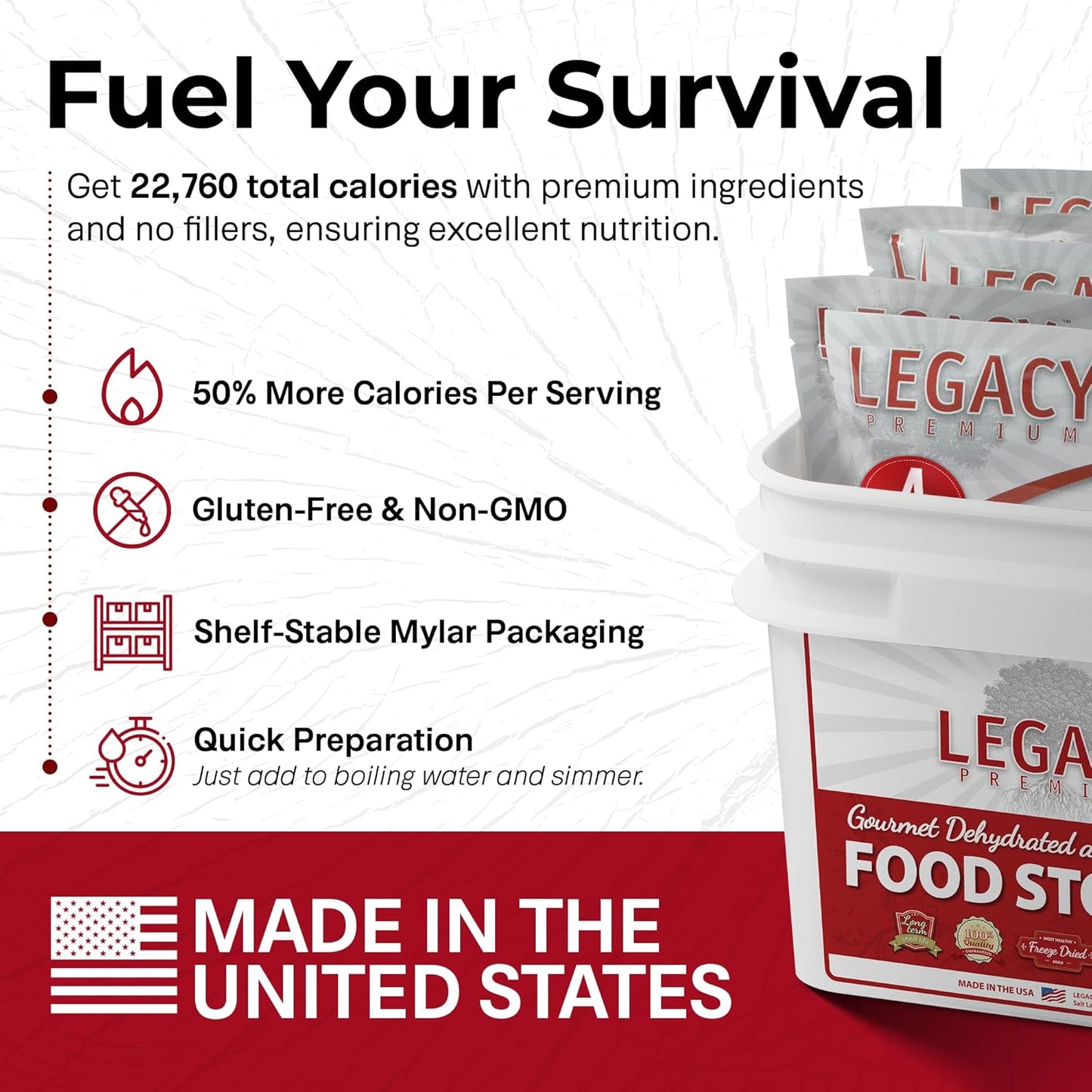 Long Term Gluten Free Food Storage Sample Pack: 16 Large Servings - 4 lbs Freeze Dried Meals - Emergency Prepper Supply with 25 Year Shelf Life