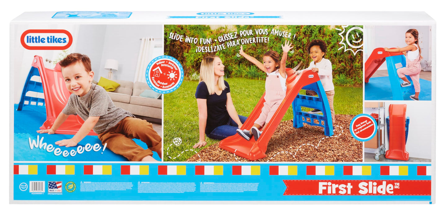 Little Tikes First Slide for Kids, Easy Set Up for Indoor Outdoor, Easy to Store, for Toddlers Ages 18 Months - 6 years