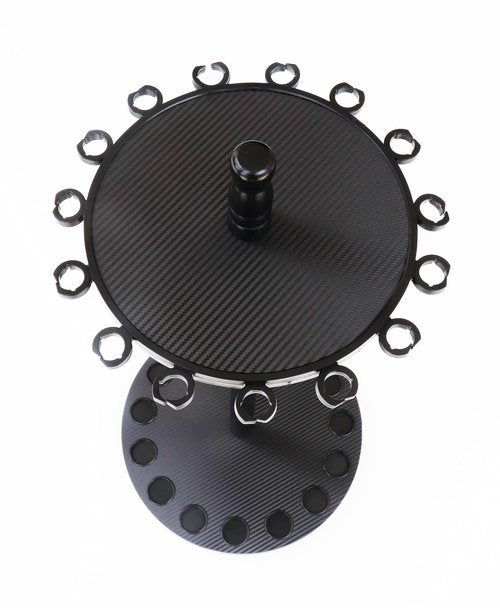 Old Cedar Outfitters Round Fishing Rod Rack Holds 15 Rod and Reel Combos (Carbon Mesh)