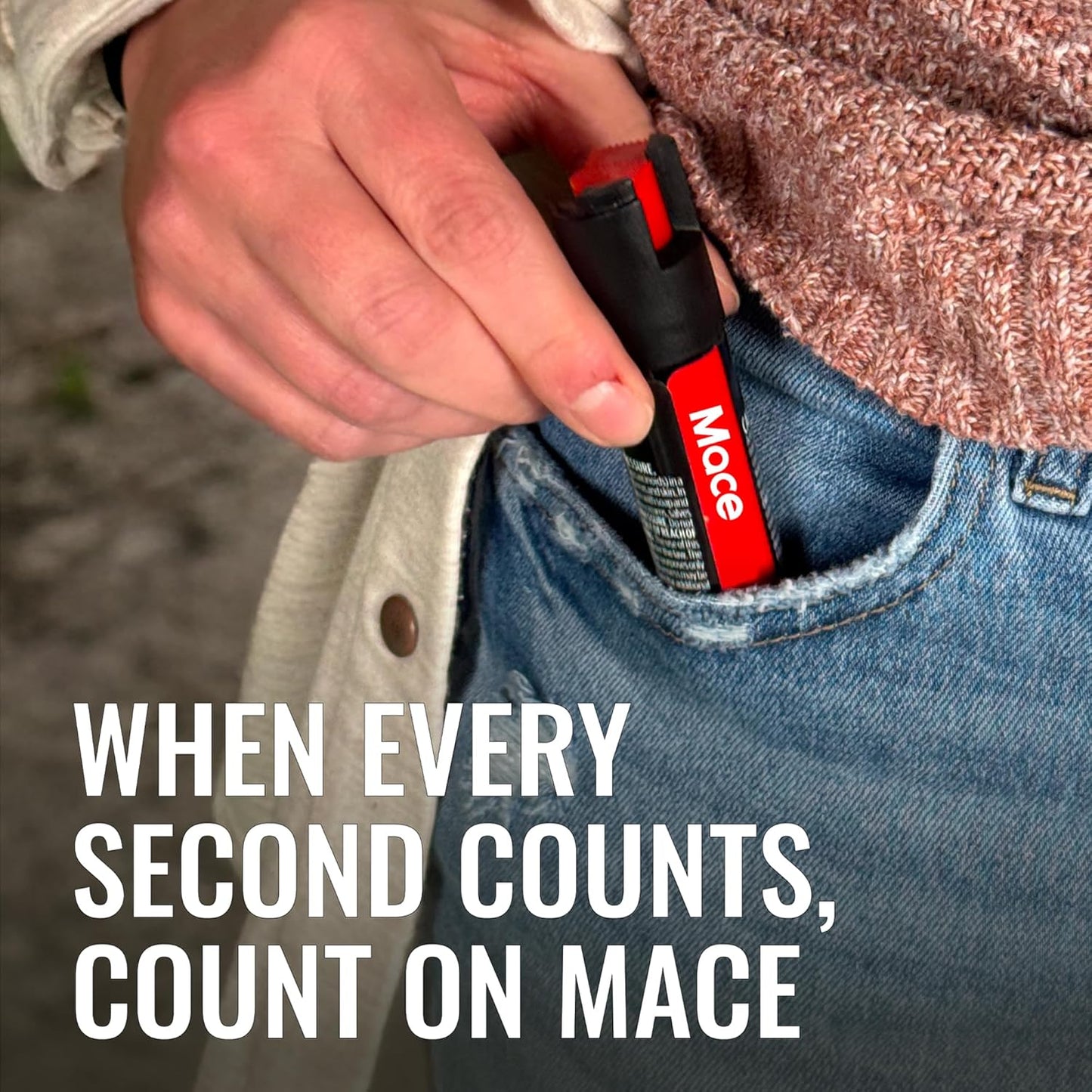 Mace Pepper Spray - Twist Lock & Hardcase Model, Max Strength 10% OC Formula, Long Lasting UV Dye, Self Defense Pepper Spray for Women & Men