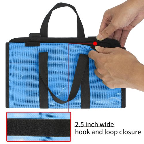 Chuanke Lure Bag 6 Pocket PVC Protective Cover Durable Fishing Bag Trolling Lure Tackle Box