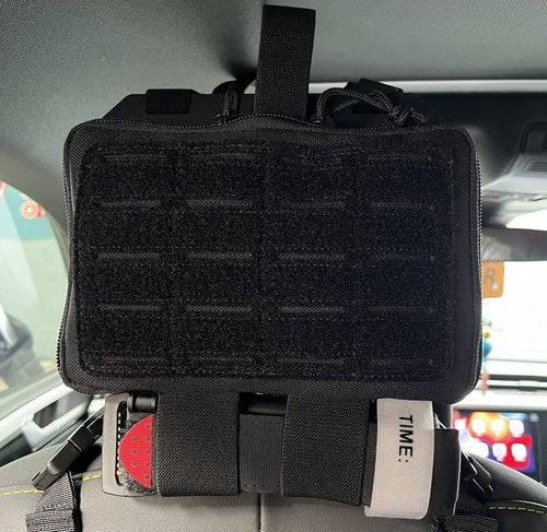 Dotacty Vehicle MOLLE Panel Car Headrest Organizer Seat Back Storage Rack Rigid Insert Panel for Backpack Tactical Accessories Gear Holder Molle Pouches EDC Gadgets Small Tools Pens