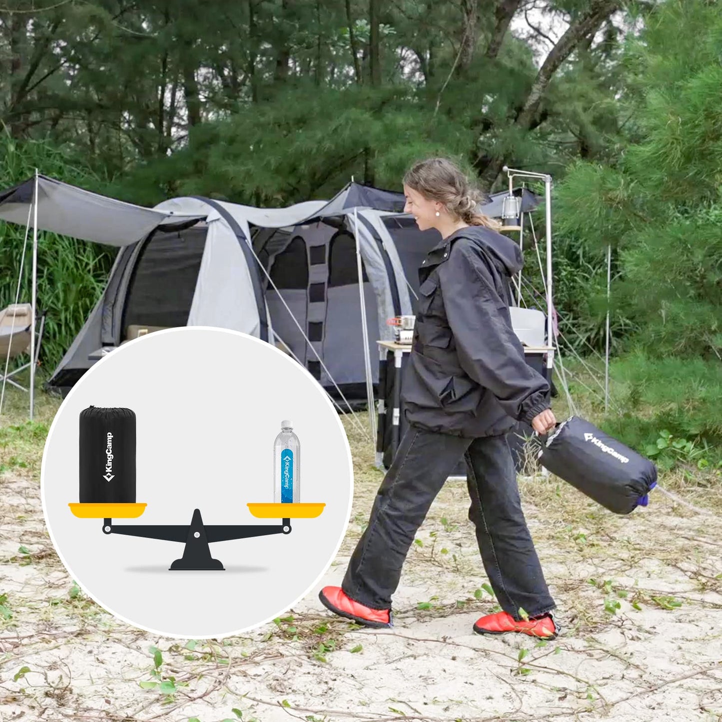 KingCamp Cot Pad for Camping, Comfortable Lightweight Mat, Puffy Soft Warm Non-Slip Cot Mattress Topper for Outdoor, Backpacking, 75"* 25", Grey