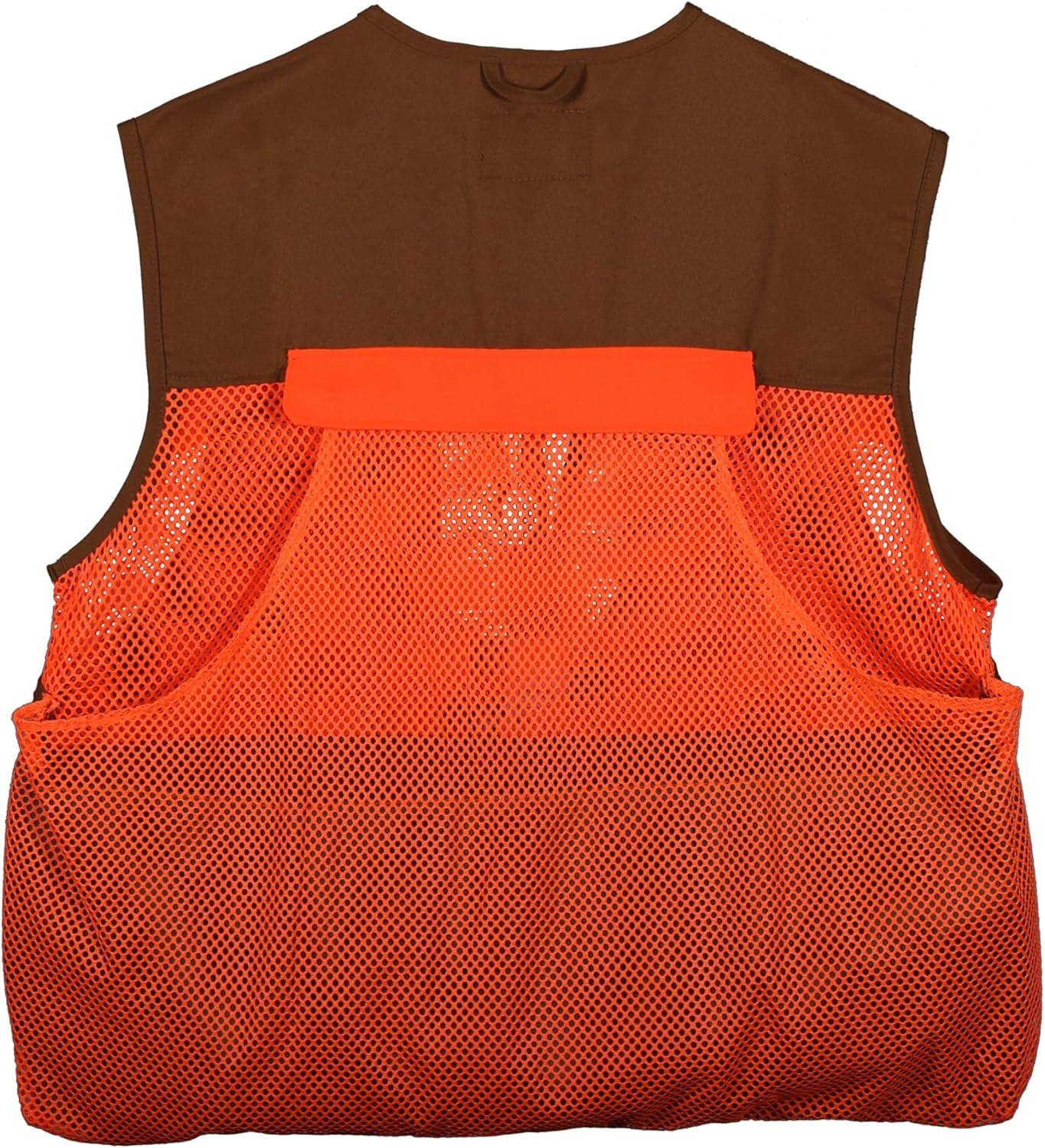 Gamehide Mens Quail Hunting Vest Upland Front Loading With Mesh Back Orange Blocking