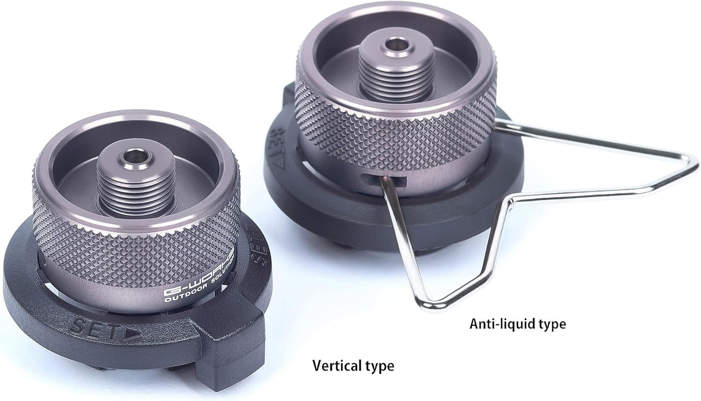 Convert Adapter, for Nozzle Bottle Type/Butane Gas Cartridge/Canister TO Screw Type Gas/Lindal Valve Canister/Butane Adapter(Vertical Type)
