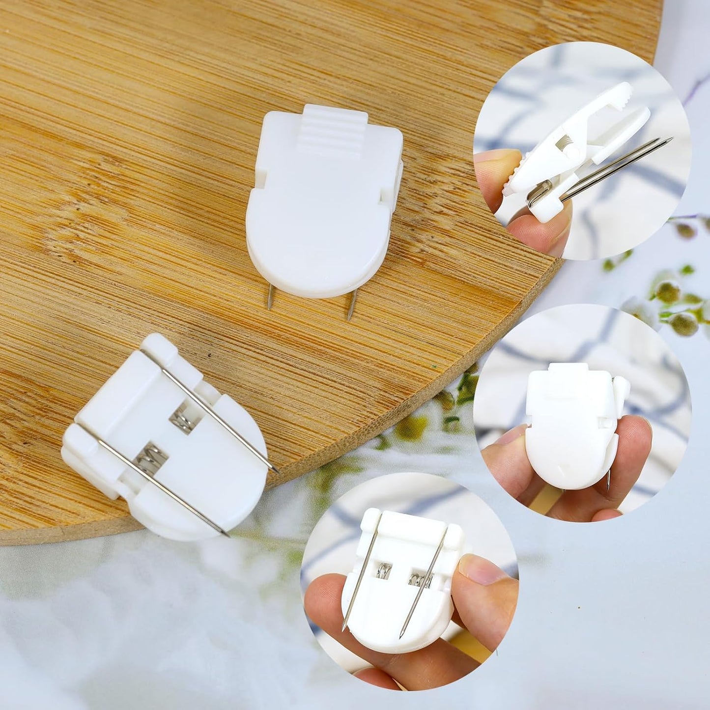 Cubicle Clips Fabric Panel Wall Clips Cubicle Pins Hooks Fabric Panel Cubicle Accessories Office Clips for Hanging Photos Notes, Memos, Messages (40)