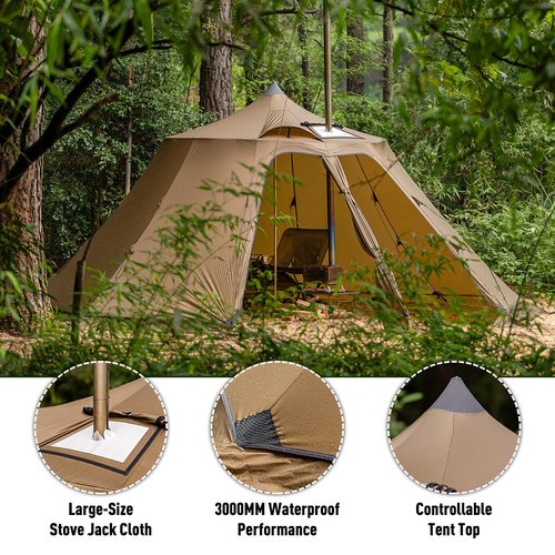 Circle 6 | Outdoor Camping Hot Tent for 6 Person (Without Inner Tent and Ground Sheet) | 2023