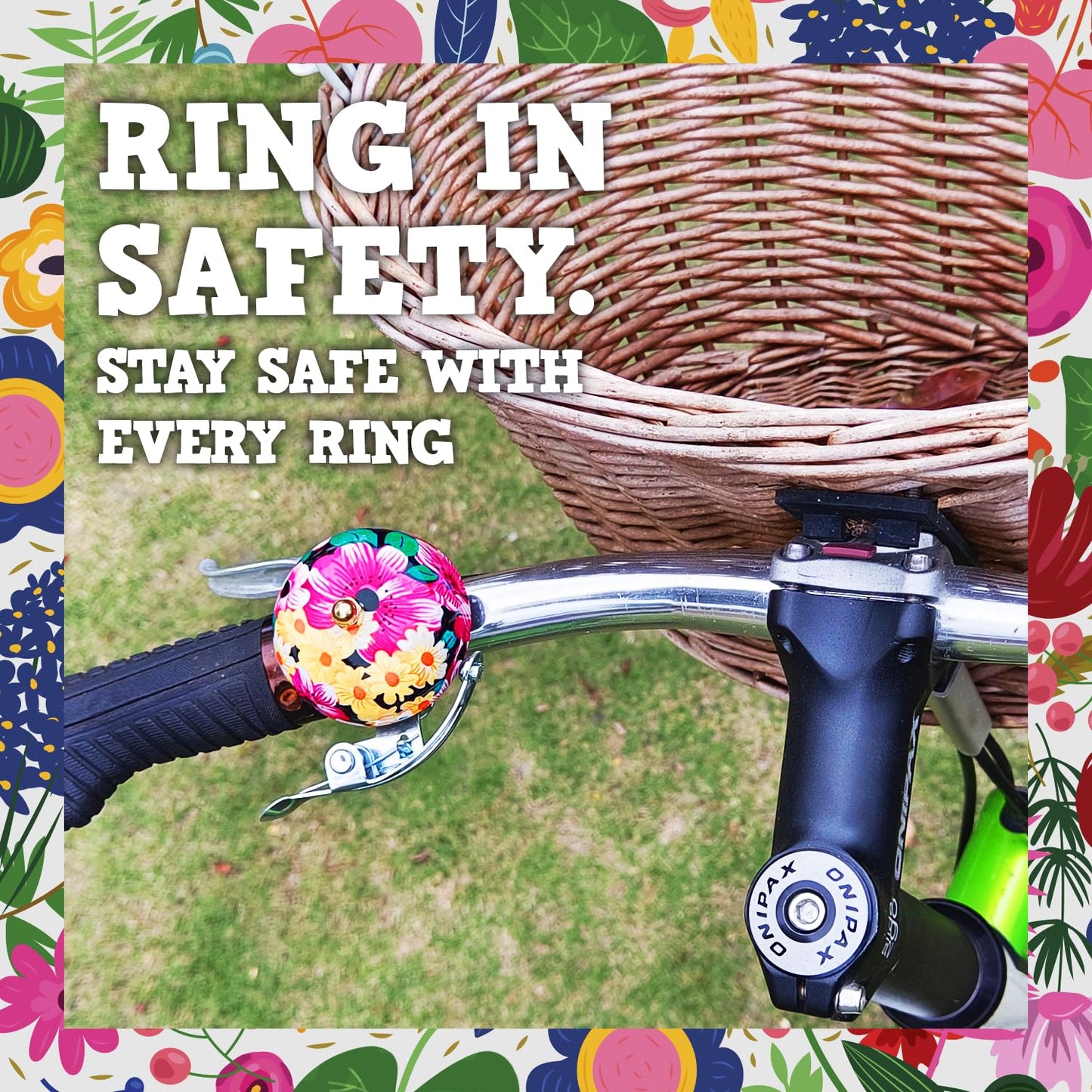 ONIPAX Bike Bell Classic Loud Crisp Bicycle Bells for Cruiser Bike Beach Bike Women