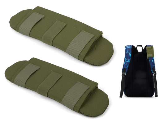 KICPUK 2 Shoulder Strap Pads,Backpack Shoulder Pads,Shoulder Strap Pads for Optimal Weight Distribution,Suitable for Weighted Vests,Backpacks,Computer Bags,Harnesses (Green)