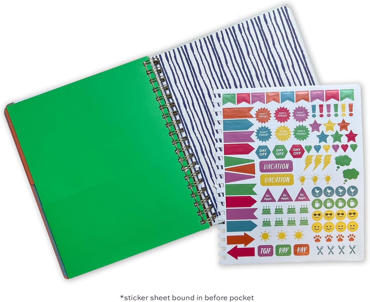 High Note Hardcover Academic Planner 2025-2026, Garden Bee, 9" x 10" 272 Pages, Daily Weekly Monthly Planner 2025-2026 August to December, Back to School Calendar Book for Teachers and Students