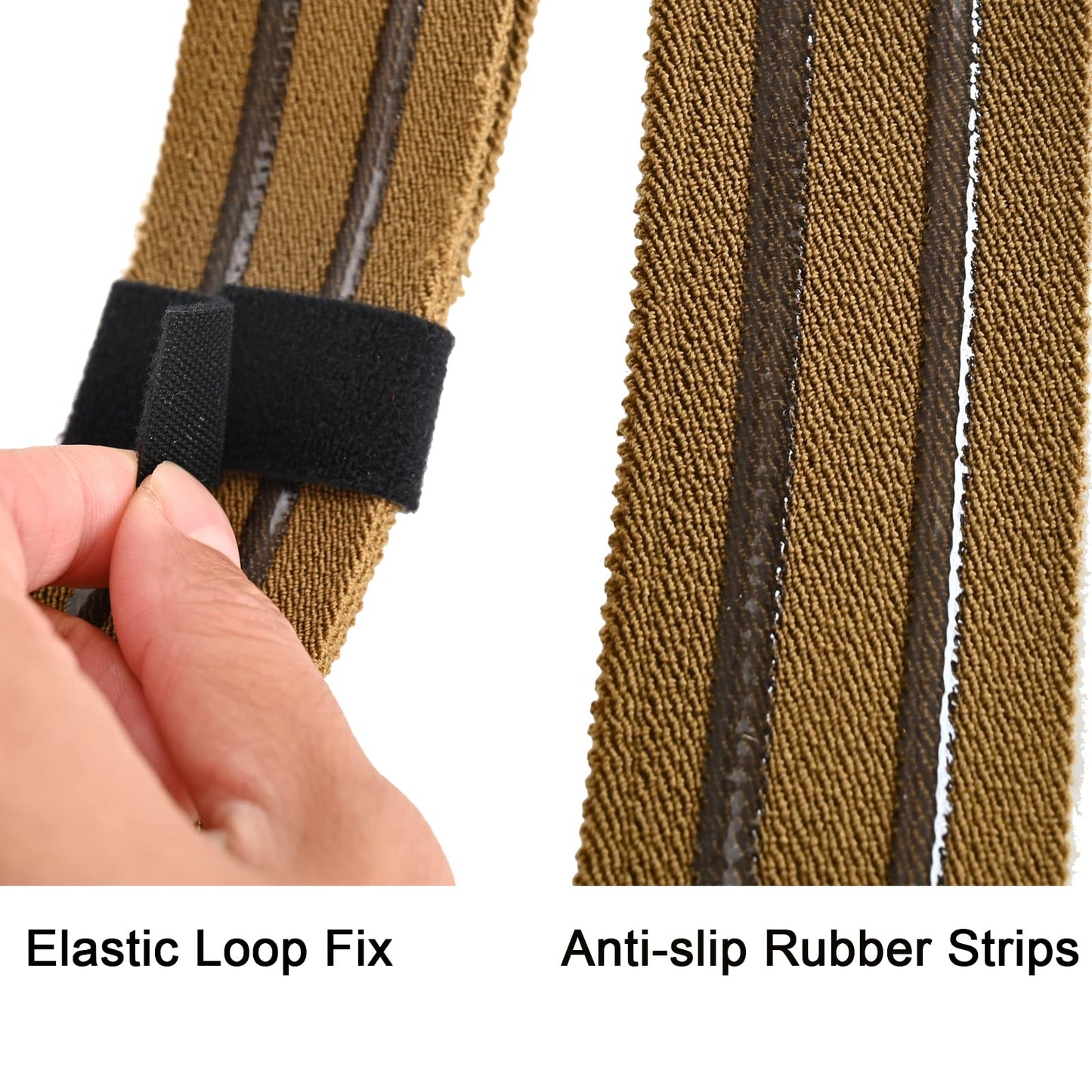 Tactical Thigh Strap for Holster Thigh Belt Elastic Leg Hanger Band with Quick Release Buckle for Games Hunting (Tan)