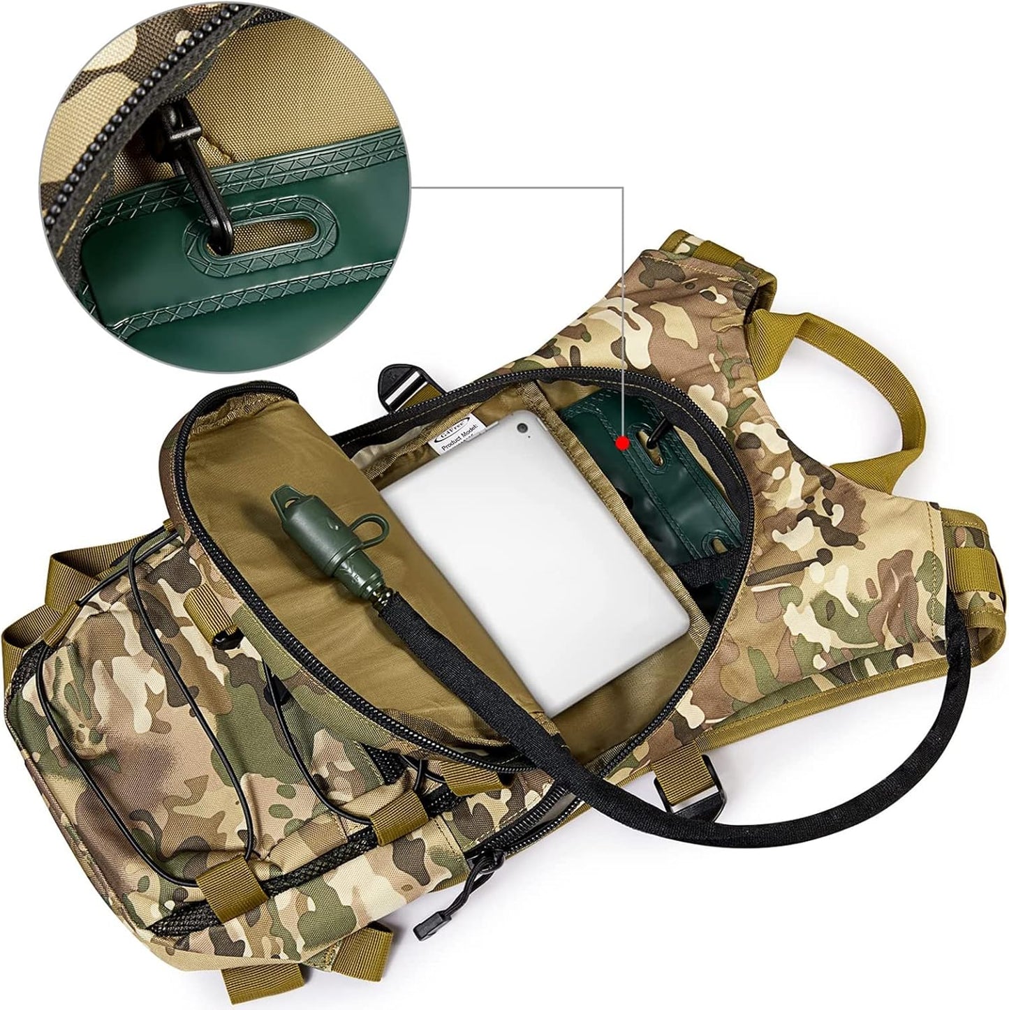 G4Free Hydration Pack Sports Runner Hydration Backpack with 3L Bladder for Running Hiking Cycling Biking