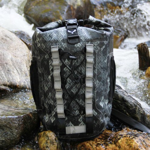 Rockagator FIREbreak 2.0 VOG CAMO TPU 25L Waterproof Backpack | Dry Bag Backpack for all Outdoor Adventures | Durable Rolltop, Lightweight, Heavy Duty | EKHO Tactical Camo