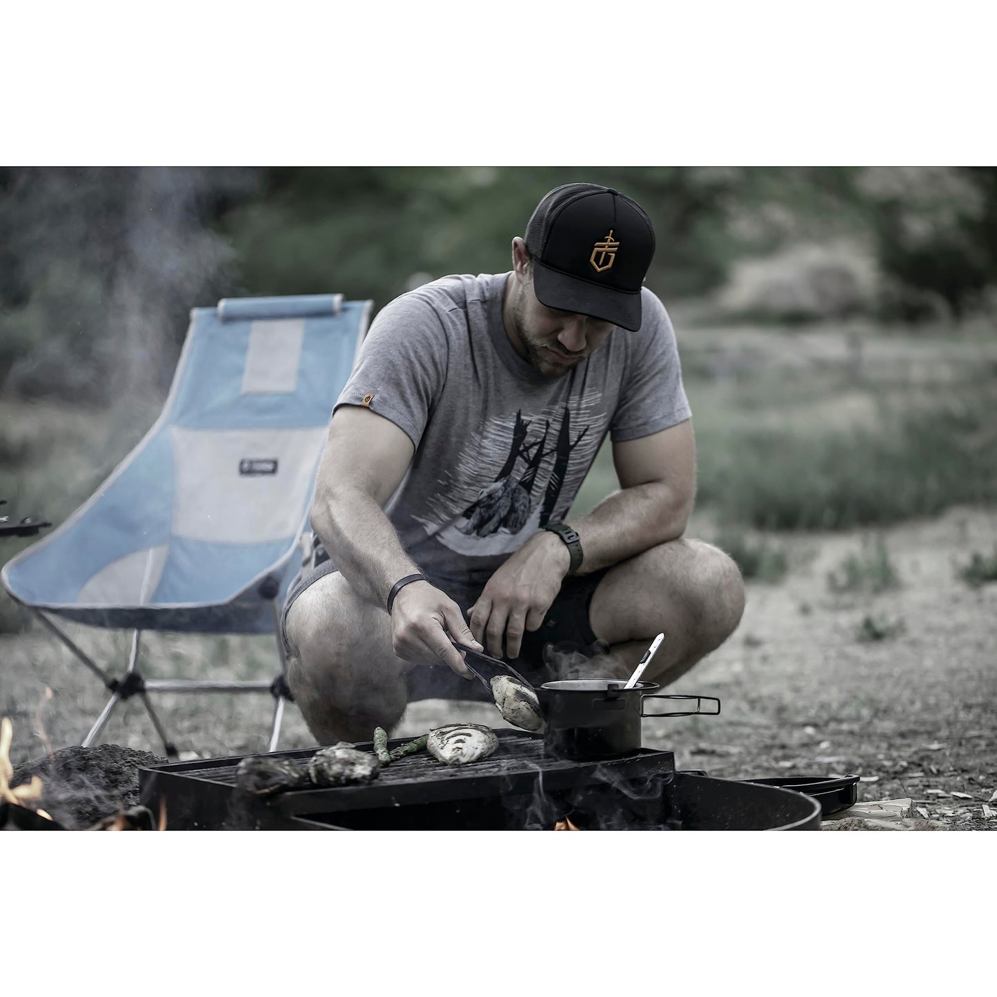 Gerber Gear Around Camp Kit - Includes Tri-Tip Mini Cleaver, Armbar Cork Multi-Tool & ComplEAT Multi-Tong - Premium Camping Equipment