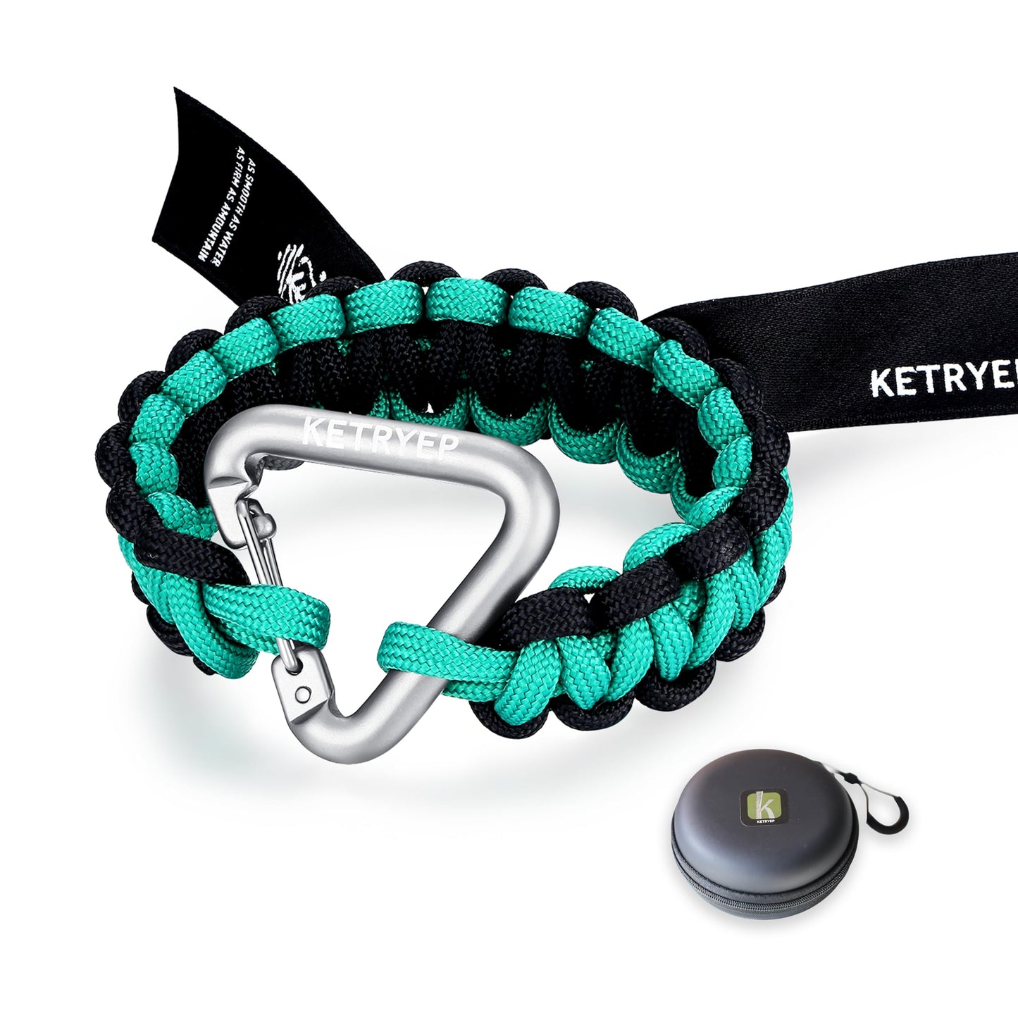 ketryep Braided Rope Bracelets for Men and Women, Colorful Knot Bracelet for Mens Braided Bracelets Gifts Summer Beach Jewelry (2-Green.Track)