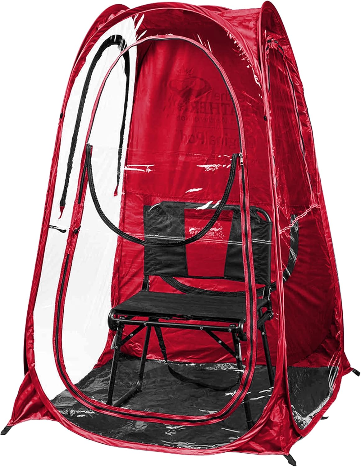 WeatherPod® OriginalPod™ Pop-Up Pod - Stay Warm, Dry, and Out of The Sun - Weather Pod for Sports, Rain, or Wind - 1 Person Pod - Sports Pod for The Sideline - Easy Set Up & Tear Down