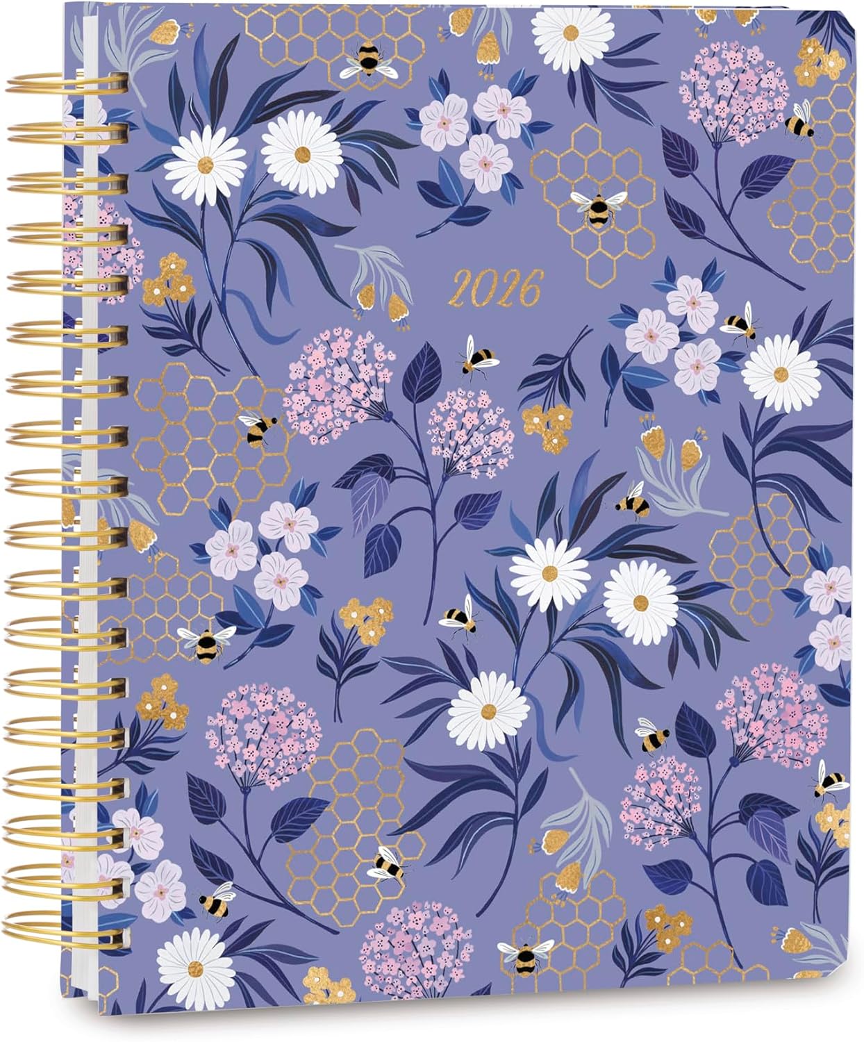 High Note Hardcover Academic Planner 2025-2026, Garden Bee, 9" x 10" 272 Pages, Daily Weekly Monthly Planner 2025-2026 August to December, Back to School Calendar Book for Teachers and Students