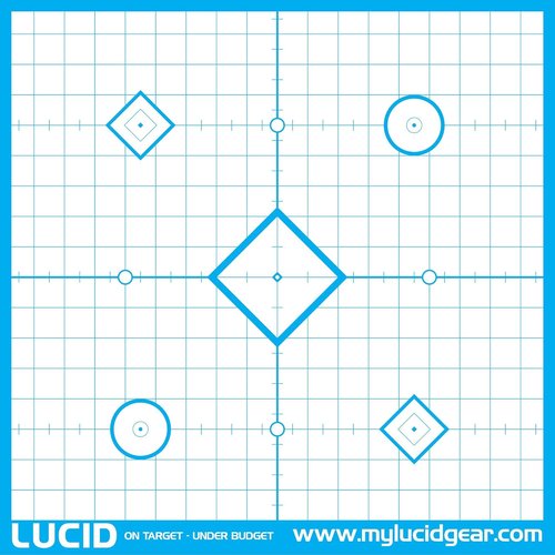 LUCID Optics Precision Paper Target