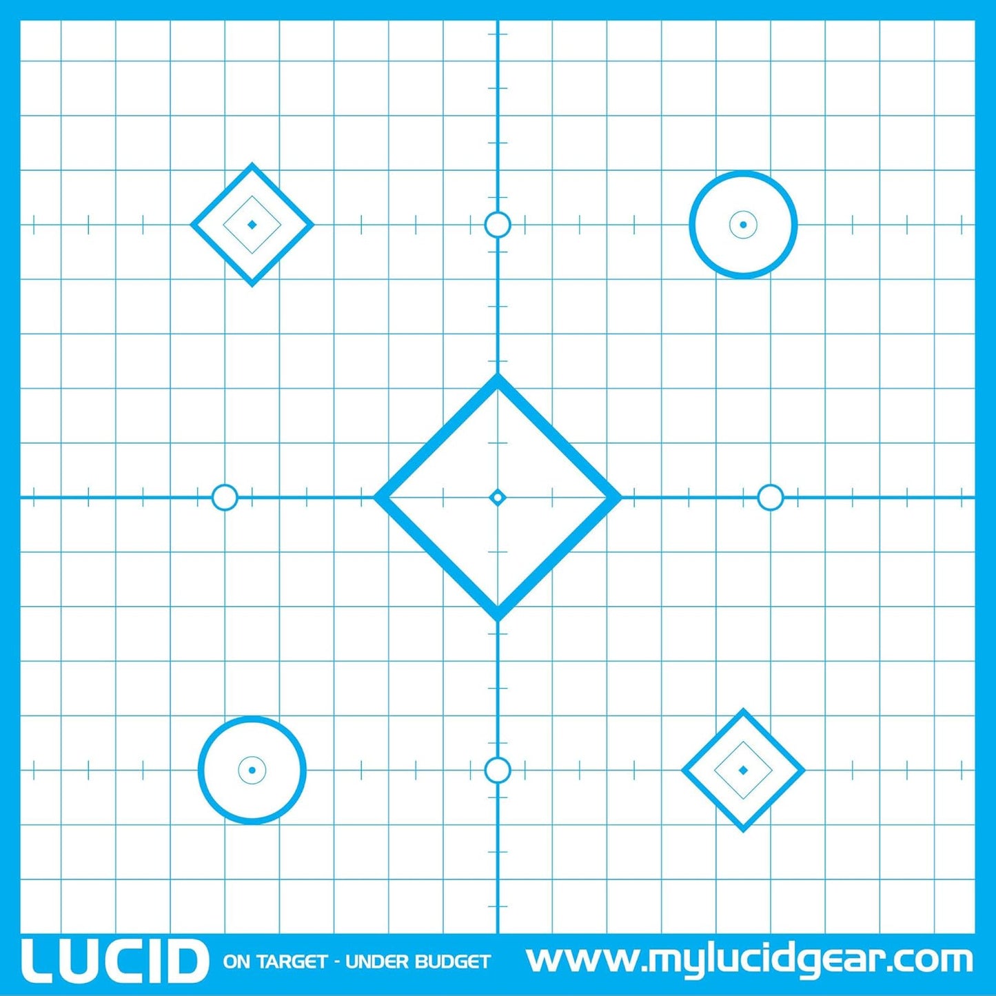 Precision Paper Target by LUCID Optics - High-Accuracy Shooting Target