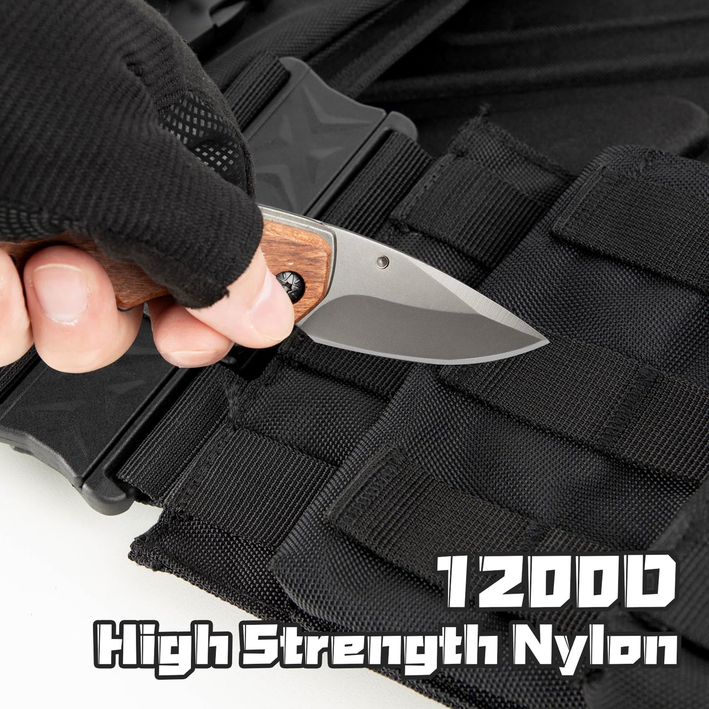 Jueachy Weighted Vest for Men: Quick Release Lightweight Adjustable Breathable Outdoor Vest for Sport