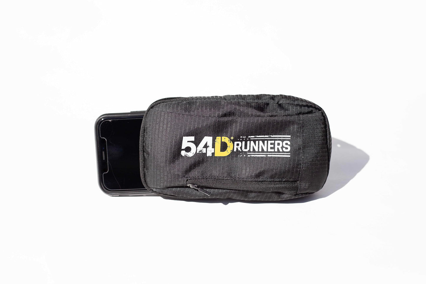 54D Running Handheld Quick Squeeze. No-Grip Adjustable Hand Strap. 12oz - 250ml / Insulated White Hydration Water Bottle.