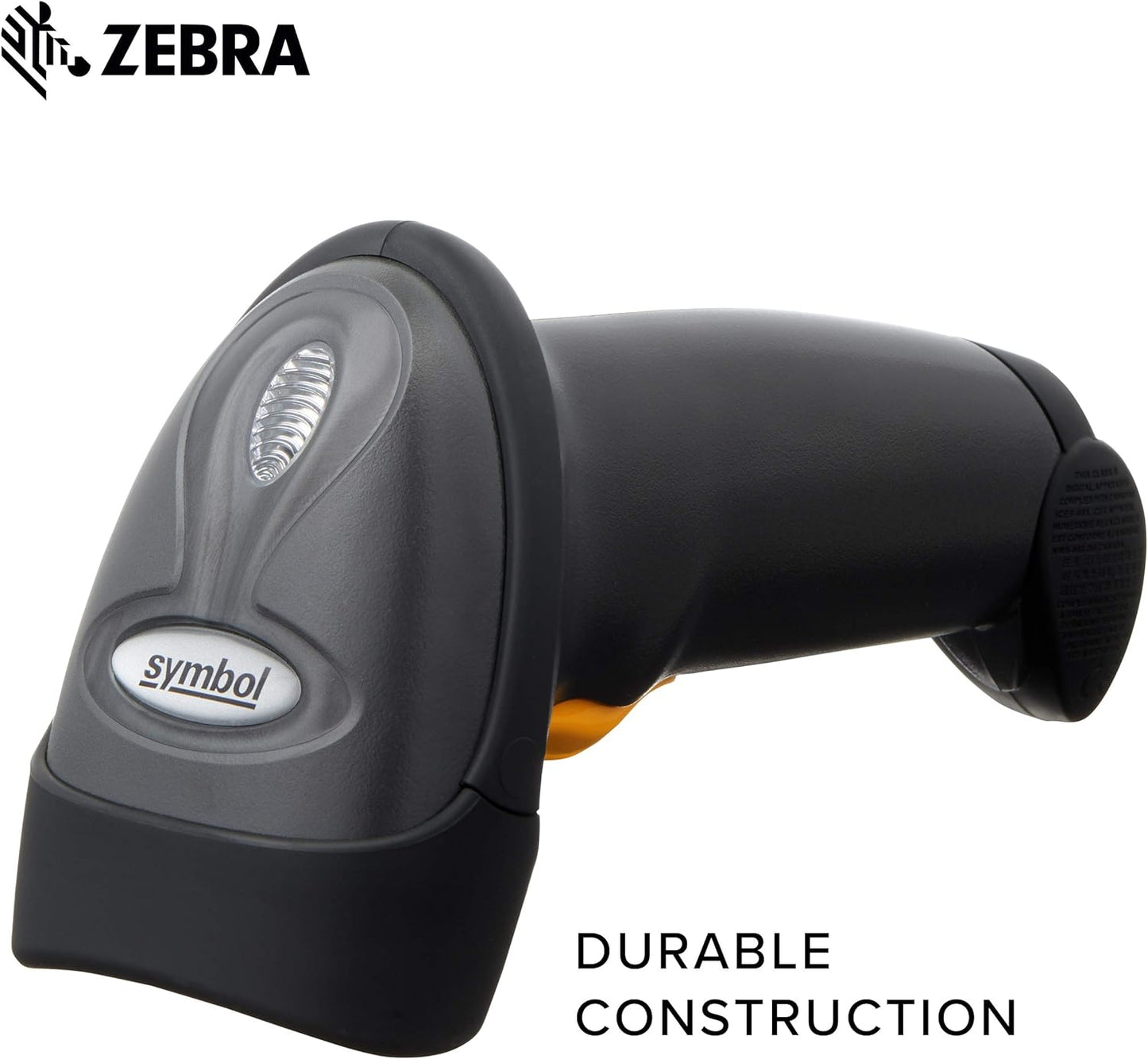 Symbol Zebra LS2208 Series Corded Handheld Standard Range Laser Scanner Kit with Gooseneck Stand and Cable Twilight Black LS2208-SR20007R-NA