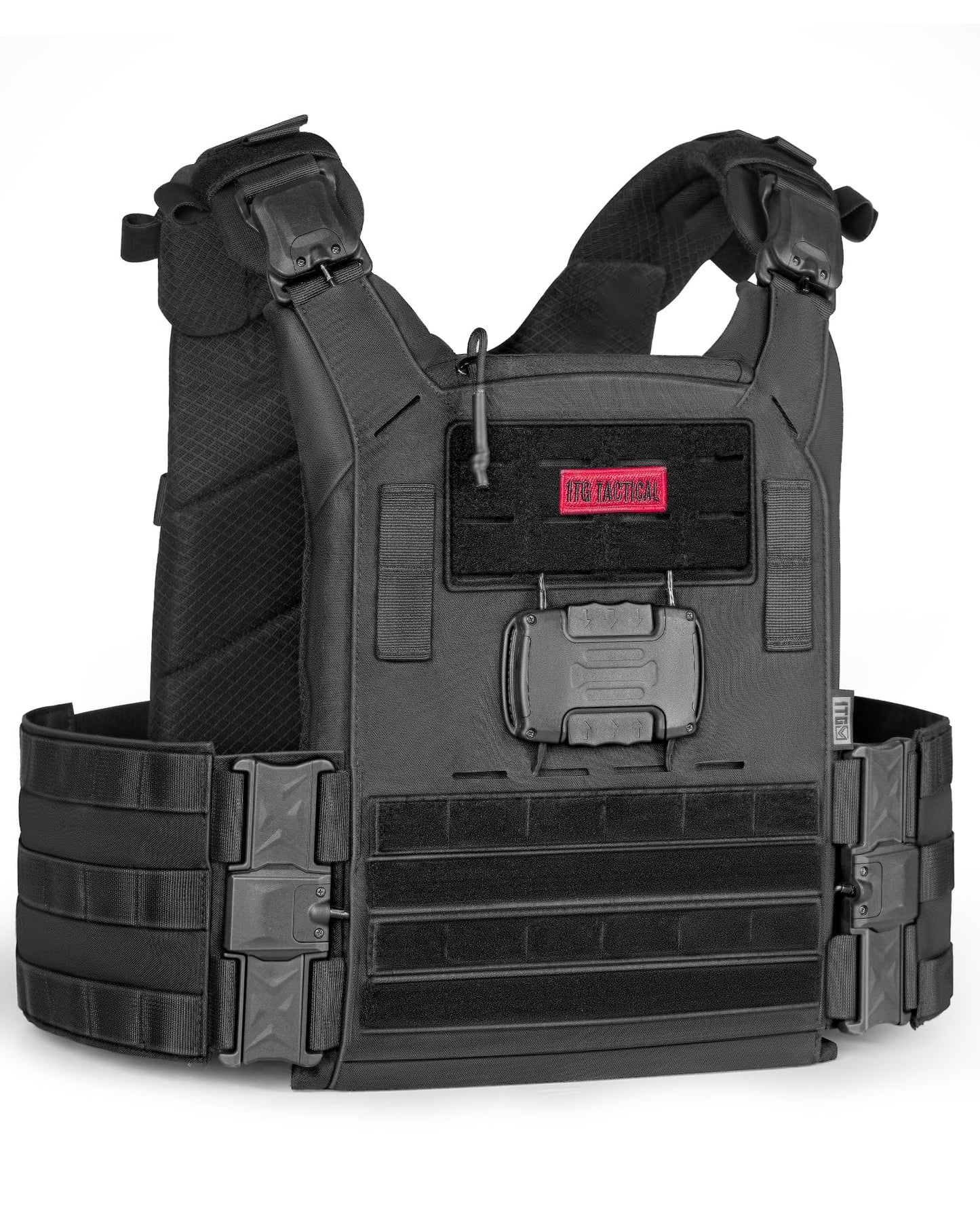 1TG Tactical XR 3D Breathable Vest, 1S Quick Release Buckle Mag-Netic Full Body Adjustable Weighted MOLLE Vest
