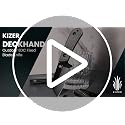 Kizer Deckhand Fixed Blade Hunting Knife with Sheath - Black Blade, Micarta & G10 Handle
