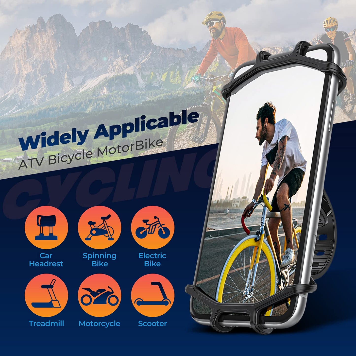 Master Lock Cable Lock and ORIbox Bike Phone Mount