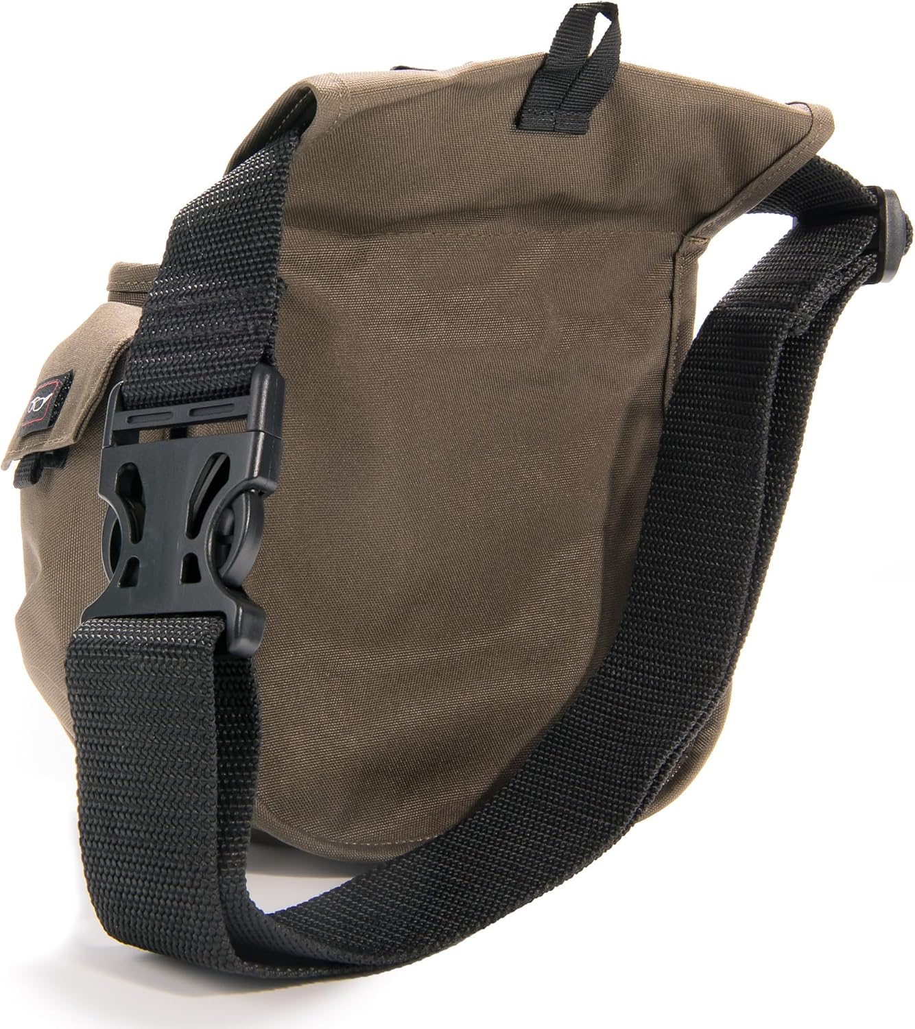 G.P.S Deluxe Double Shell Pouch - Rugged Shooting Range Bag With Adjustable Web Belt, Olive