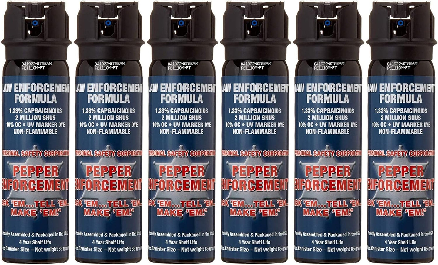 4 oz. Splatter Stream Pepper Spray for Self Defense - Maximum Police Strength 10% OC Formula, Emergency Personal Protection, Flip Top Safety for Quick and Accurate Aim