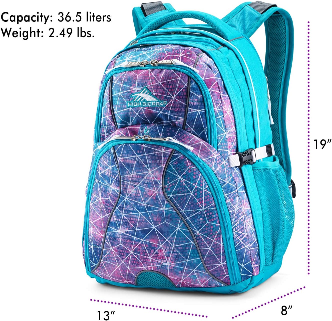 High Sierra Swerve Laptop Backpack, Crimson/Black, One Size