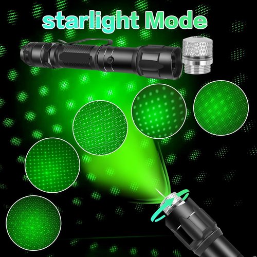 Long Range Laser Pointer, Rechargeable Green Flashlight Laser Pointer High Power for TV/LED/LCD Screens, Astronomy, Outdoor Uses, Adventure, Professional Business Gifts