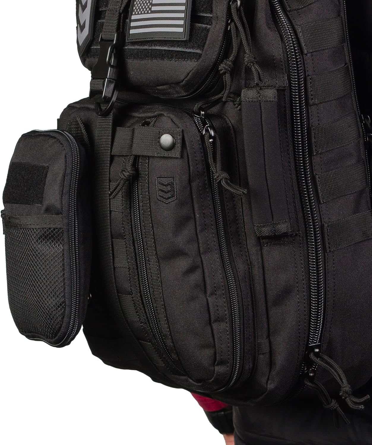 3VGEAR Compact Pocket Organizer - MOLLE Compatible EDC Pouch with Clamshell Opening and YKK Annex Clips - Rugged 600D Water-Resistant Tactical EDC Organizer
