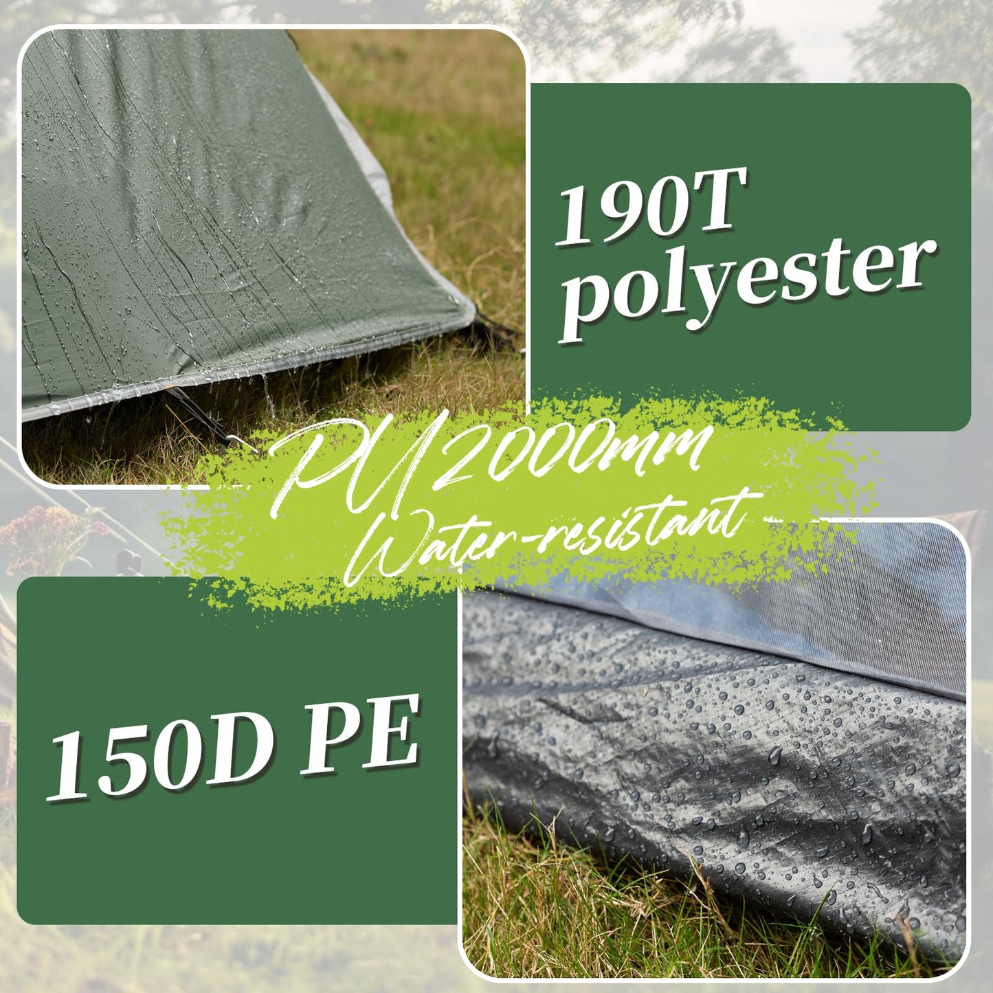 1 Person Tent for Camping, Backpacking Tent with Easy Setup, 3 to 4 Season Camping Tents, Lightweight Outdoor Tent for Hiking Mountain Hunting