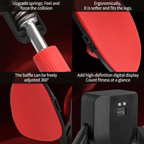 Thigh Master Max Drag 80Lb,Black Exercise Equipment Pelvic Floor Muscle Strengthening Trainer,Fitness Workout Machine Inner Thigh Exerciser for Pelvic,Glute,Leg,Back Gift for Men Women (Black)