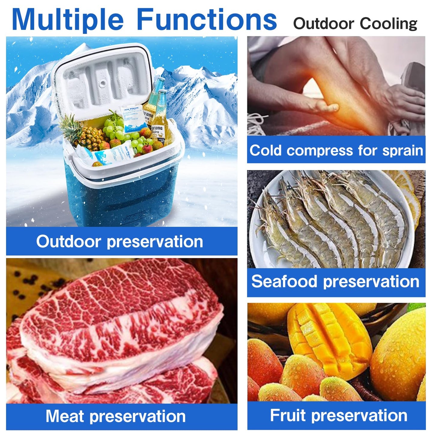 PANGTIKU ice cooling safety vest and more reusable spare ice packs for ice vest food cooling pain compress