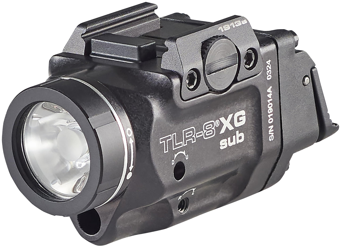 Streamlight 69438 TLR-8 X G sub 500-Lumen Rail-Mounted Tactical Weapon Light with Integrated Green Aiming Laser Exclusively for 1913 Short Models Only, Black