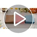 Gingham Paper Napkins 100 Sheets - Red & White Square, Disposable Kitchen Decor