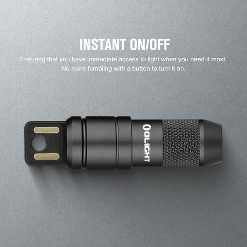 OLIGHT IMINI 2 EDC Rechargeable Keychain Flashlight with Sphere Smart Night Light, 75 lumens Stepless Dimming Table Lamp