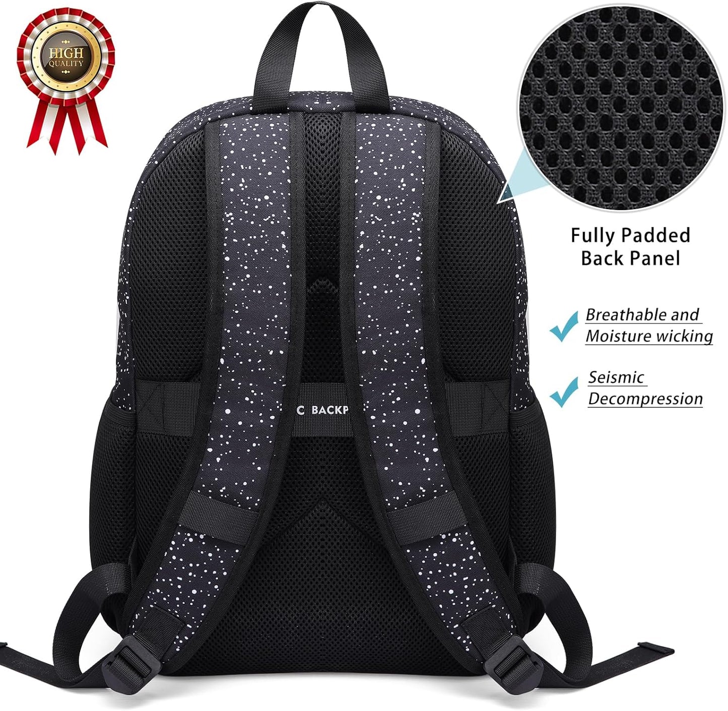 Zicac Canvas Backpack, Classic Basic Daypack, Lightweight Casual Travel Daypack Satchel Backpack Unisex