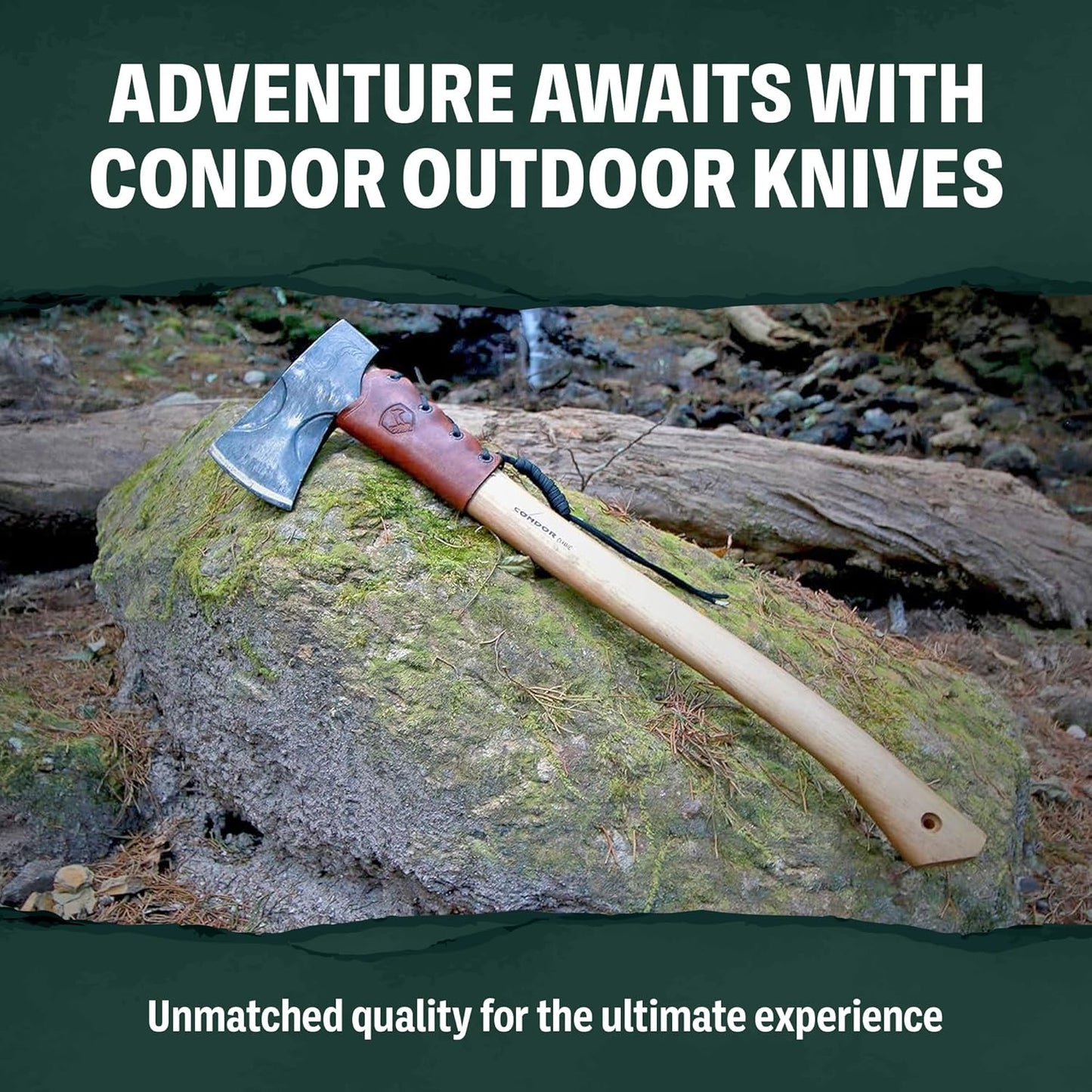 Condor Tool & Knife El Salvador Machete with Polypropylene Handle and Leather Sheath - 18 inch Full Tang 1075 High Carbon Steel Fixed Blade - Heavy Duty for Outdoor, Survival, and Camping - 32.5 oz